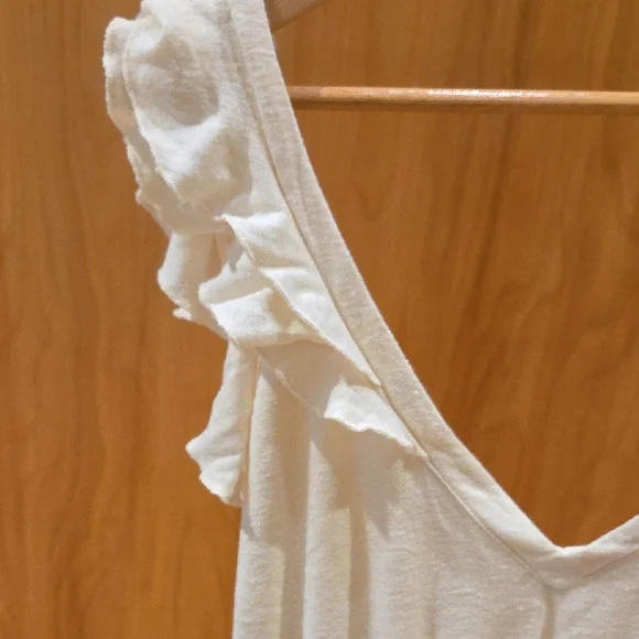 Cream Ruffle Jumpsuit - Picture 3 of 8